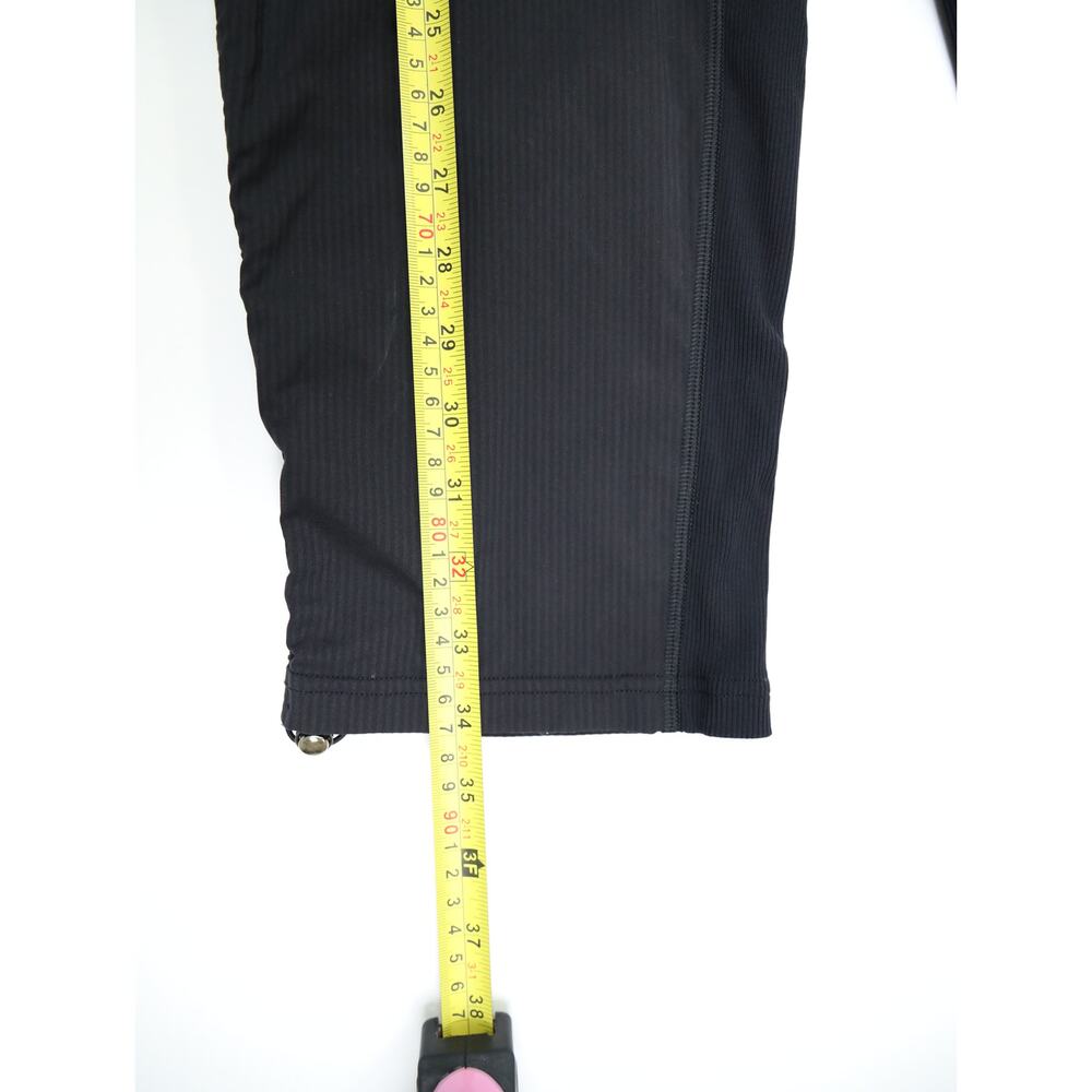 Lululemon Black Woven Jogger Pants 8 Adjustable Hem Minimalist Athleisure Travel - Picture 9 of 12